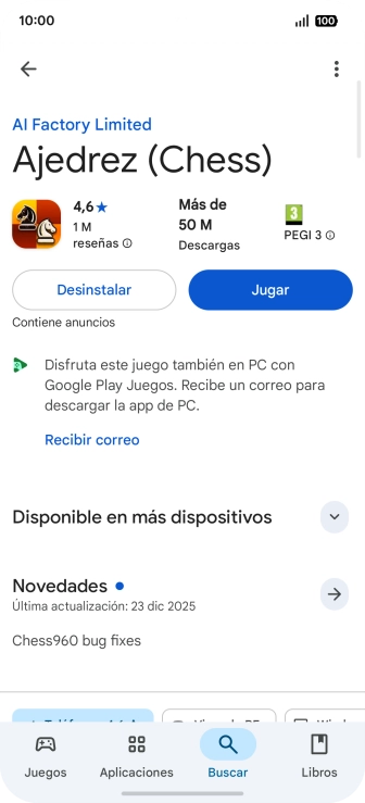Pulsa Desinstalar. Pulsa Desinstalar.