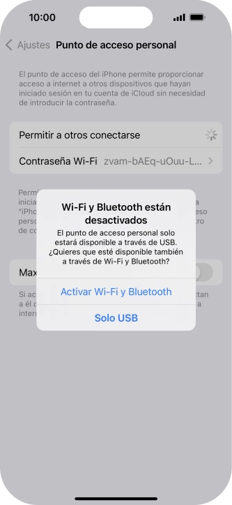 Si el wifi está desactivado, pulsa Activar Wi-Fi y Bluetooth. Si el wifi está desactivado, pulsa Activar Wi-Fi y Bluetooth.