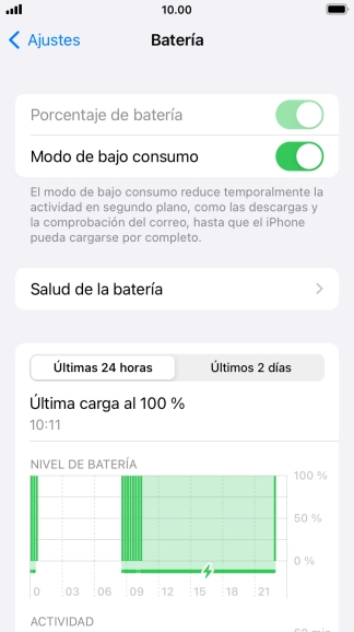 Pulsa la tecla de inicio para terminar y regresar a la pantalla de inicio.