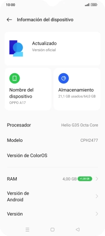 Pulsa el campo superior. Si hay una versión de software nueva disponible, aparecerá ahora en la pantalla. Sigue las indicaciones de la pantalla para actualizar el software del teléfono. Pulsa el campo superior. Si hay una versión de software nueva disponible, aparecerá ahora en la pantalla. Sigue las indicaciones de la pantalla para actualizar el software del teléfono.