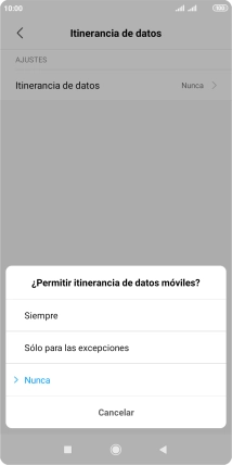Pulsa el ajuste deseado para activar o desactivar la función. Pulsa el ajuste deseado para activar o desactivar la función.