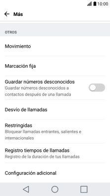 Pulsa Marcación fija.