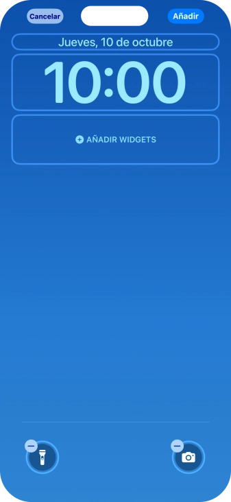 Si deseas personalizar la vista de la fecha en la pantalla de bloqueo, pulsa el widget de la fecha y sigue las indicaciones de la pantalla para seleccionar la vista de widgets deseada. Si deseas personalizar la vista de la fecha en la pantalla de bloqueo, pulsa el widget de la fecha y sigue las indicaciones de la pantalla para seleccionar la vista de widgets deseada.