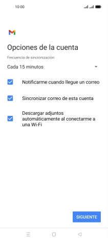 Si aparece en la pantalla esta imagen, tu cuenta de correo electrónico ha sido reconocida y configurada automáticamente. Sigue las indicaciones de la pantalla para introducir más información y terminar la configuración. Si aparece en la pantalla esta imagen, tu cuenta de correo electrónico ha sido reconocida y configurada automáticamente. Sigue las indicaciones de la pantalla para introducir más información y terminar la configuración.