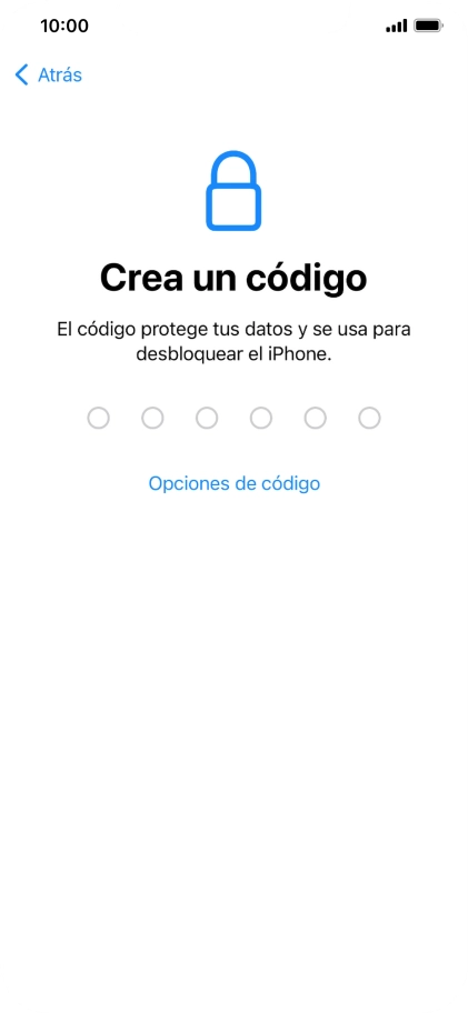 Pulsa Opciones de código.