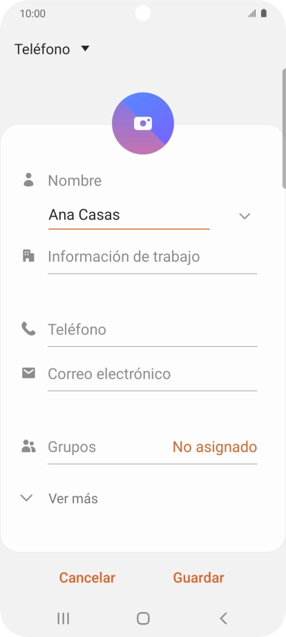 Pulsa Teléfono e introduce el número de teléfono deseado. Pulsa Teléfono e introduce el número de teléfono deseado.