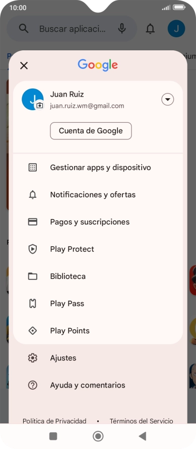 Pulsa Gestionar apps y dispositivo. Pulsa Gestionar apps y dispositivo.