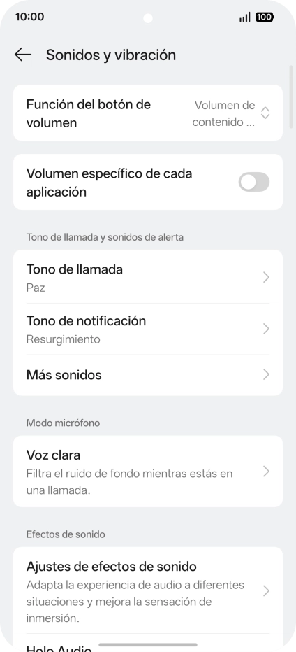 Pulsa Tono de llamada. Pulsa Tono de llamada.