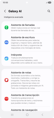En la pantalla aparecen ahora más ejemplos de cómo puedes utilizar Galaxy AI. En la pantalla aparecen ahora más ejemplos de cómo puedes utilizar Galaxy AI.