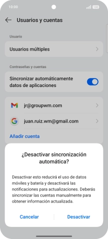 Pulsa Desactivar. Pulsa Desactivar.