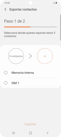 Pulsa el nombre de la tarjeta SIM. Pulsa el nombre de la tarjeta SIM.