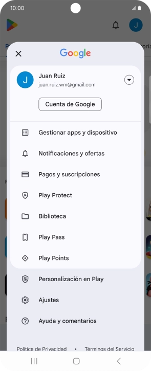 Pulsa Gestionar apps y dispositivo. Pulsa Gestionar apps y dispositivo.