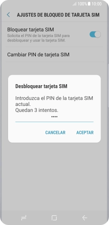 Introduce tu código PIN y pulsa ACEPTAR. Introduce tu código PIN y pulsa ACEPTAR.