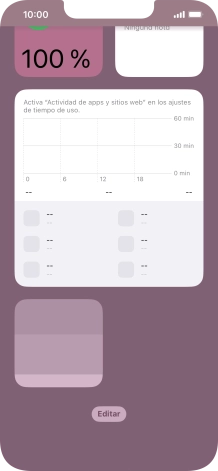 Pulsa el widget deseado hasta que aparezca un menú emergente en la pantalla. Pulsa el widget deseado hasta que aparezca un menú emergente en la pantalla.