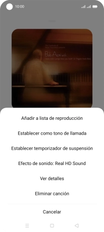 Pulsa Añadir a la lista de reproducción. Pulsa Añadir a la lista de reproducción.