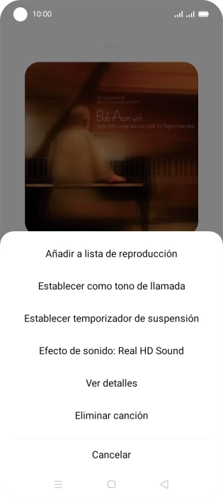 Pulsa Añadir a la lista de reproducción. Pulsa Añadir a la lista de reproducción.