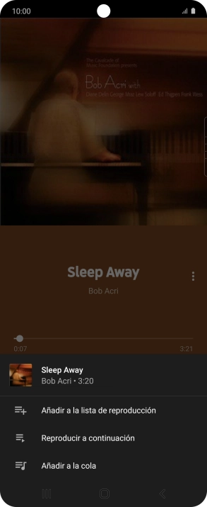 Pulsa Añadir a la lista de reproducción. Pulsa Añadir a la lista de reproducción.