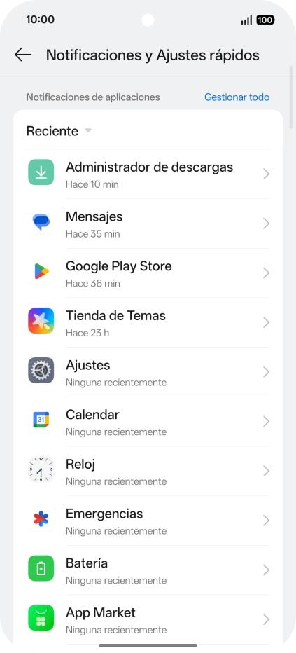 Pulsa Gestionar todo. Pulsa Gestionar todo.