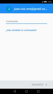 Pulsa en el campo de escritura e introduce la contraseña de tu cuenta de Google.