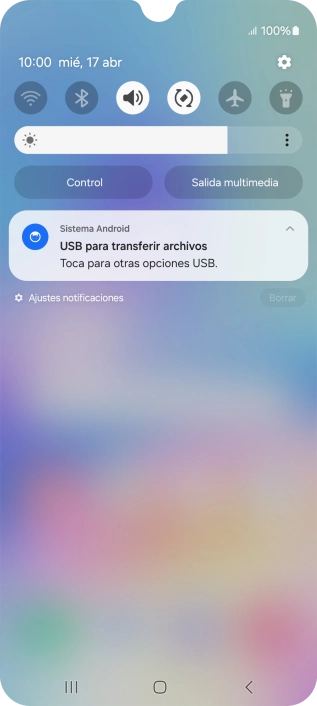 Pulsa Toca para otras opciones USB.. Pulsa Toca para otras opciones USB..