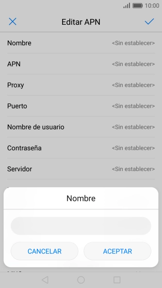 Introduce Vodafone Internet y pulsa ACEPTAR.