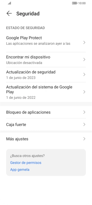 Pulsa Más ajustes.