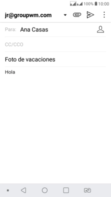 Pulsa el icono de anexos. Pulsa el icono de anexos.