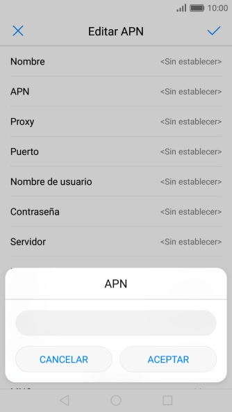 Introduce airtelwap.es y pulsa ACEPTAR.