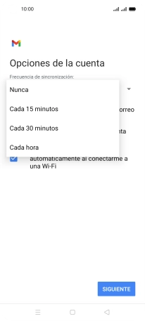 Pulsa el ajuste deseado. Pulsa el ajuste deseado.