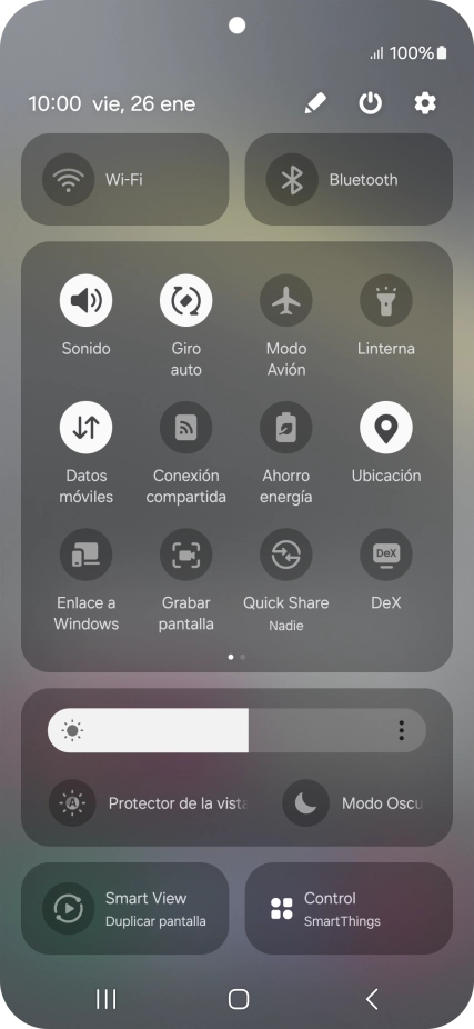 Pulsa el icono de ajustes. Pulsa el icono de ajustes.