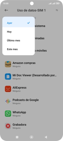 Pulsa el ajuste deseado. Pulsa el ajuste deseado.