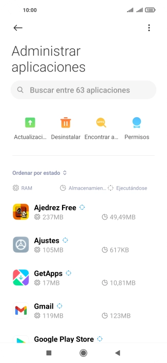 Pulsa la app deseada. Pulsa la app deseada.