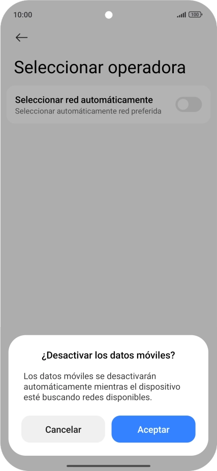 Pulsa Aceptar y espera mientras el teléfono está buscando redes. Pulsa Aceptar y espera mientras el teléfono está buscando redes.