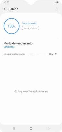 Pulsa Modo de rendimiento. Pulsa Modo de rendimiento.