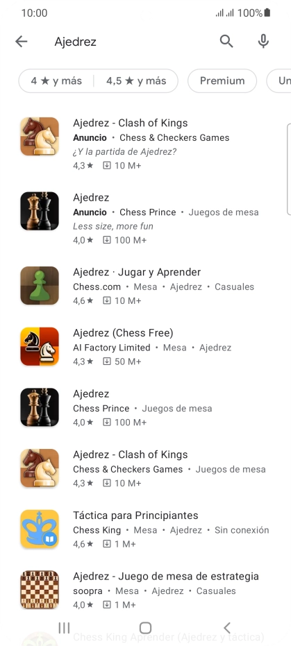 Pulsa la app deseada. Pulsa la app deseada.