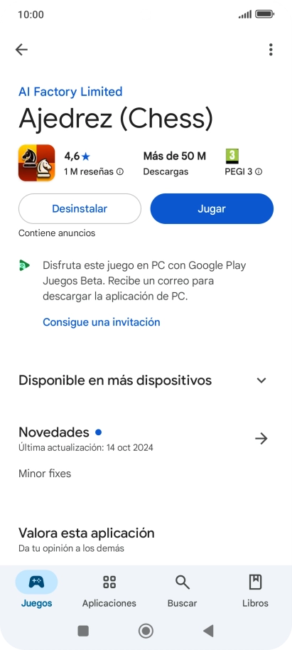 Pulsa Desinstalar.