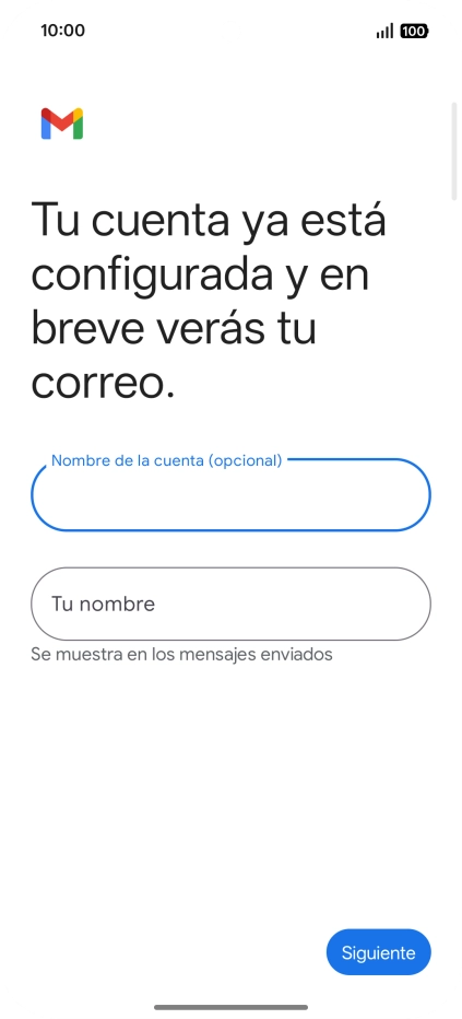 Pulsa Tu nombre e introduce el nombre del remitente. Pulsa Tu nombre e introduce el nombre del remitente.