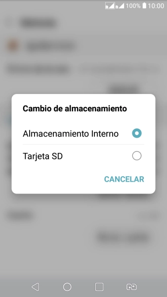 Pulsa el nombre de la tarjeta de memoria.