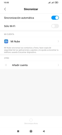 Pulsa Añadir cuenta. Pulsa Añadir cuenta.
