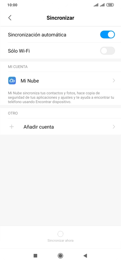Pulsa Añadir cuenta. Pulsa Añadir cuenta.