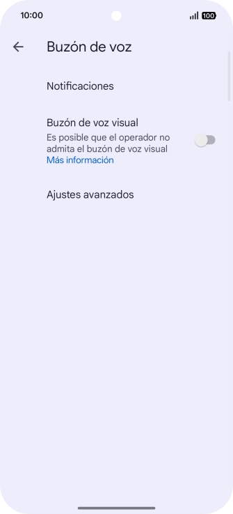 Pulsa Ajustes avanzados. Pulsa Ajustes avanzados.