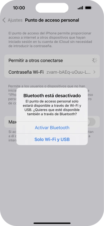 Si la función de wifi está activada, pulsa Solo Wi-Fi y USB. Si la función de wifi está activada, pulsa Solo Wi-Fi y USB.