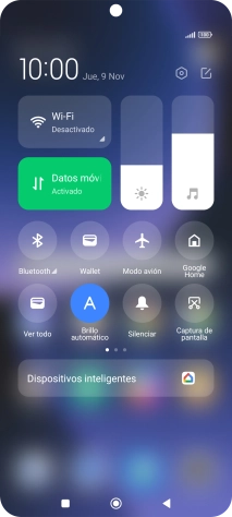 Pulsa Modo avión para activar o desactivar la función.