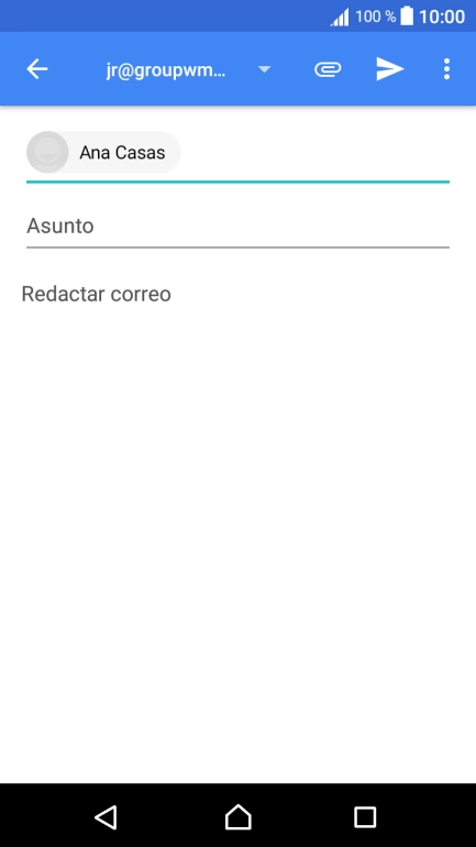 Pulsa Asunto e introduce el asunto deseado. Pulsa Asunto e introduce el asunto deseado.