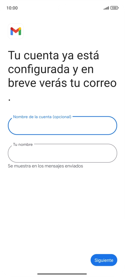 Pulsa Tu nombre e introduce el nombre del remitente. Pulsa Tu nombre e introduce el nombre del remitente.