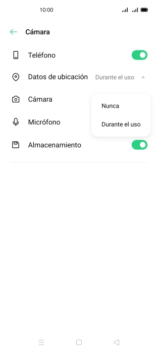 Pulsa el ajuste deseado. Pulsa el ajuste deseado.