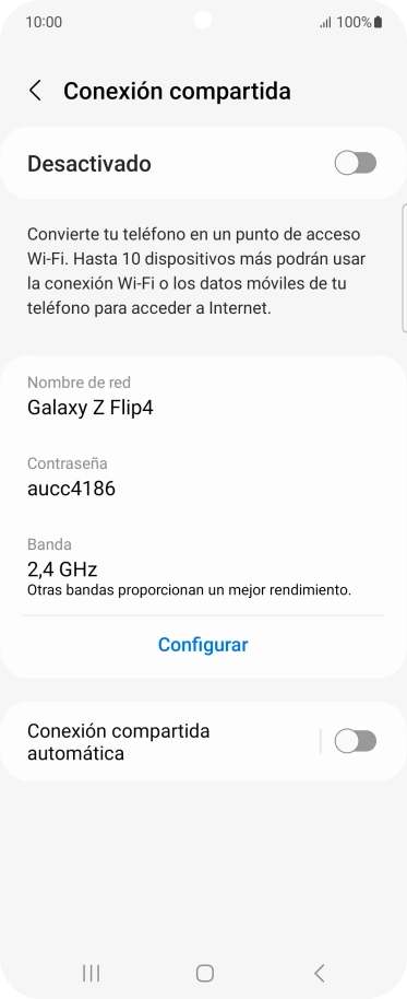 Pulsa Configurar.