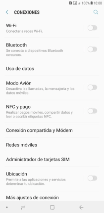 Pulsa Redes móviles.