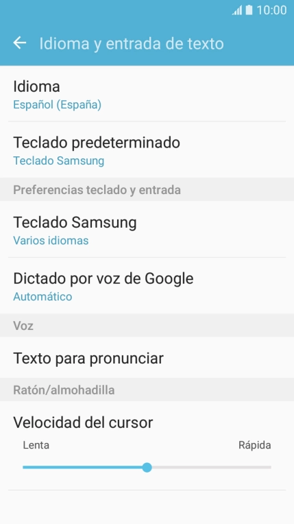 Pulsa Teclado Samsung. Pulsa Teclado Samsung.