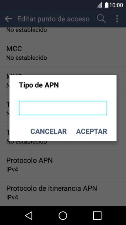 Introduce default y pulsa ACEPTAR. Introduce default y pulsa ACEPTAR.